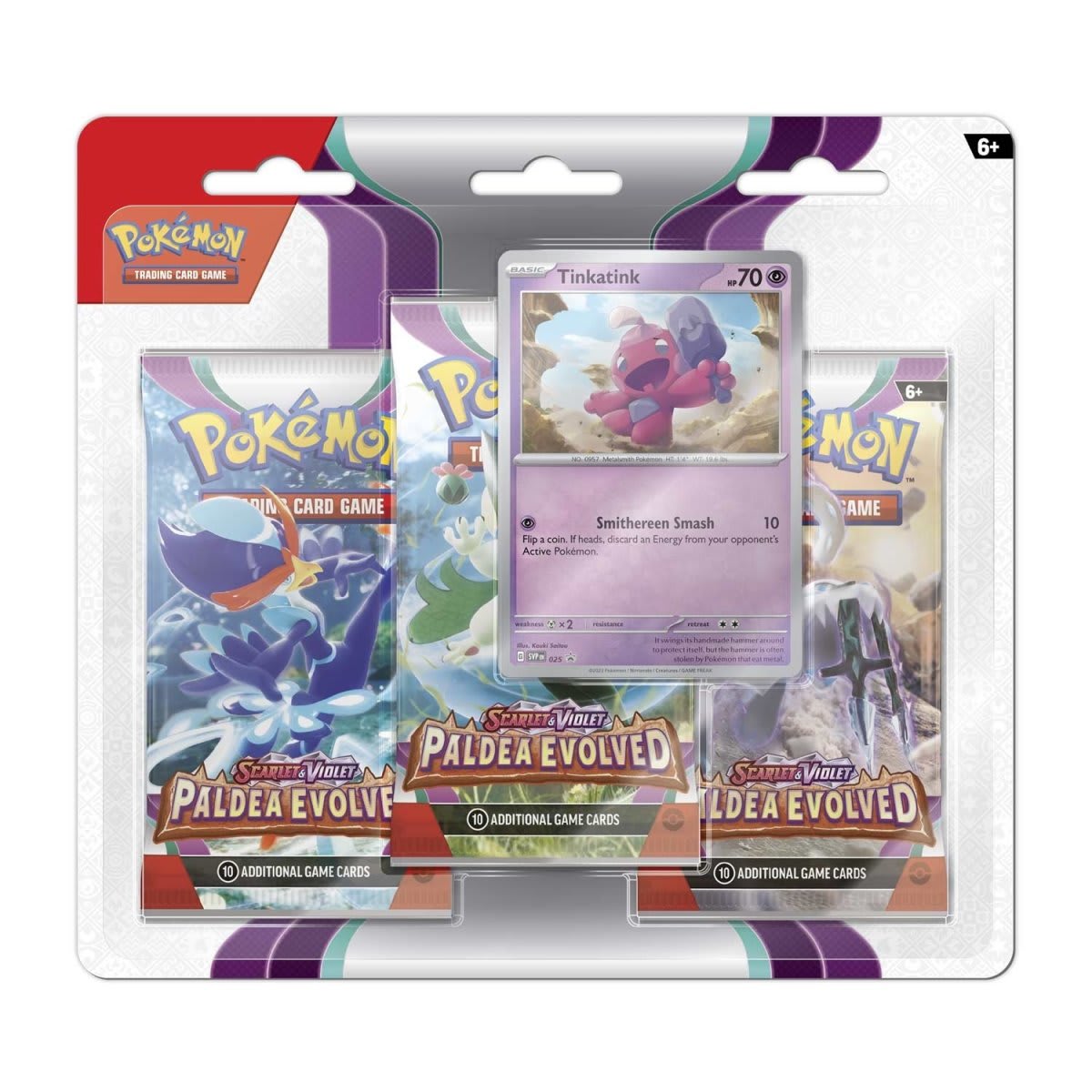 Pokémon TCG: Blister 3 Sobres Inglés - Paldea Evolved1
