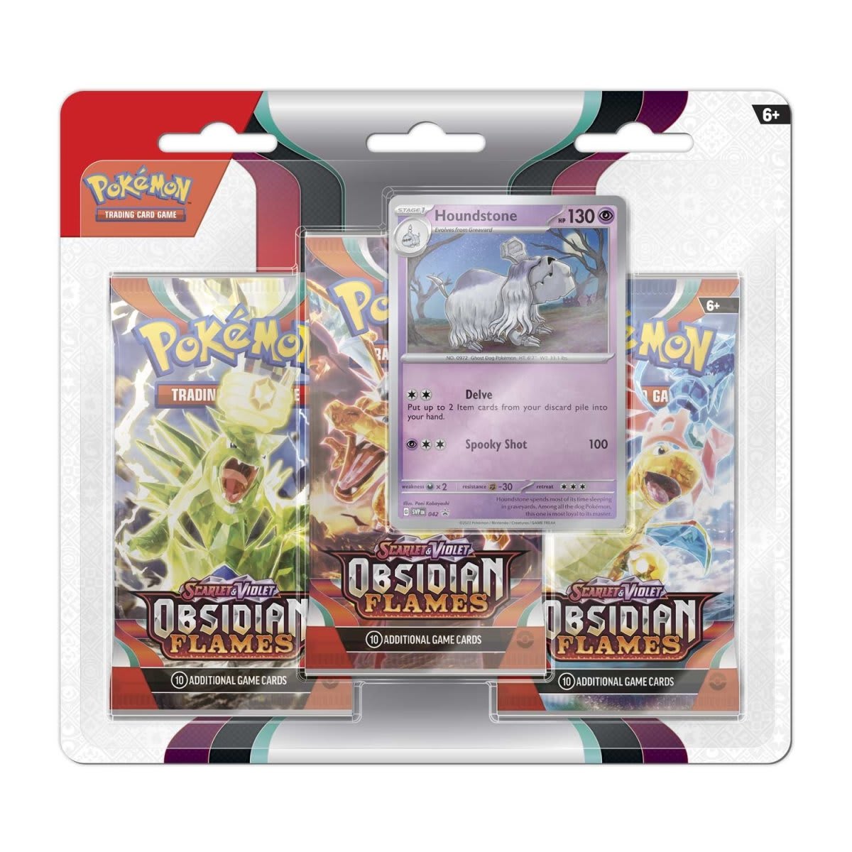 Pokémon TCG: Blister 3 Sobres Español - Llamas Obsidianas2