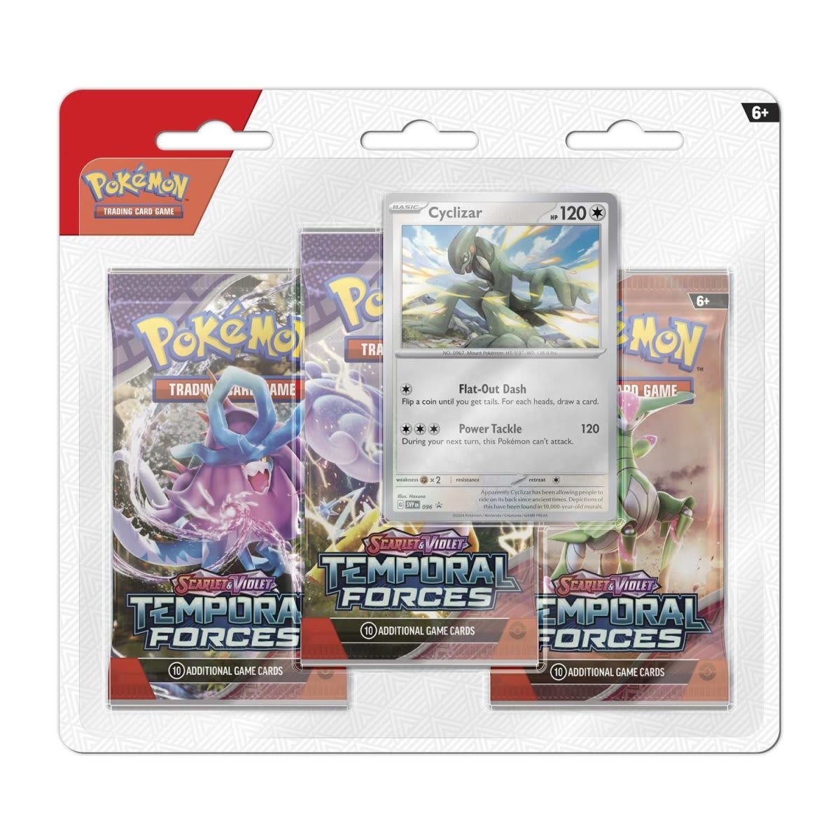 Pokémon TCG: Blister 3 Sobres Español - Fuerzas Temporales2