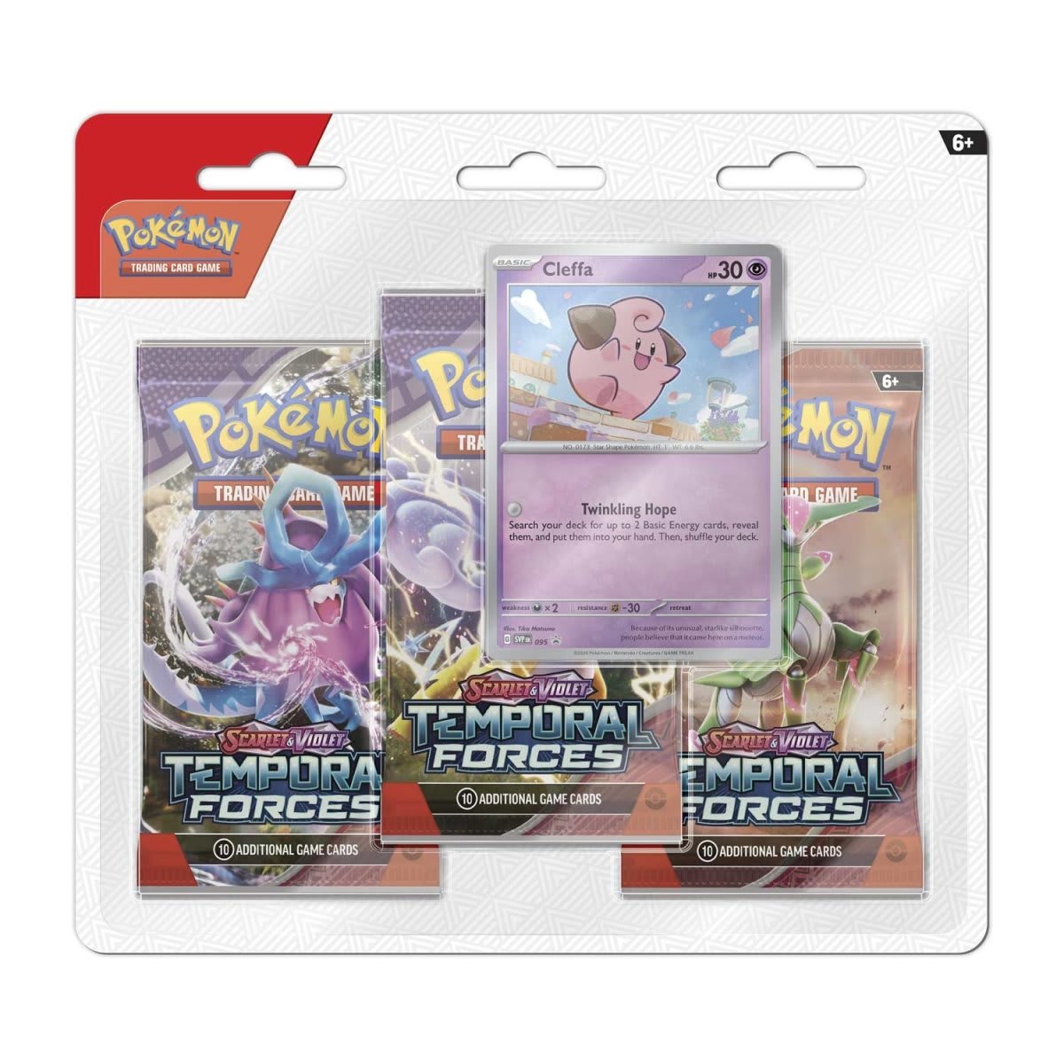Pokémon TCG: Blister 3 Sobres Ingles - Temporal Forces2