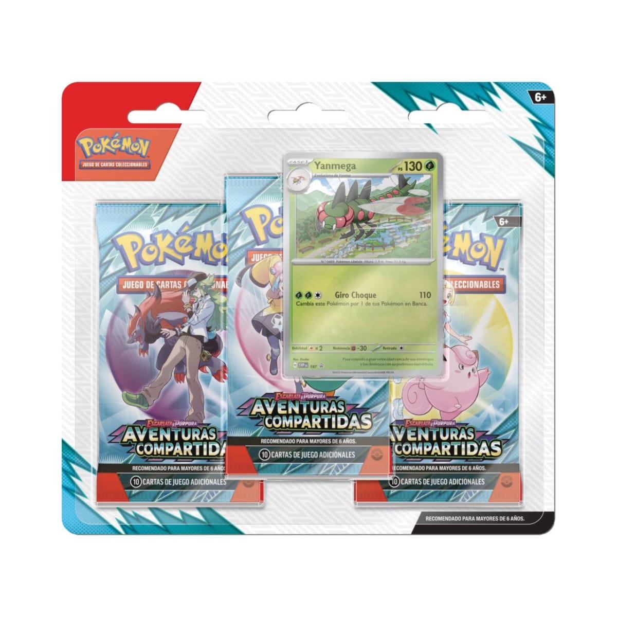 Pokémon TCG - Blister 3 Booster Packs Español - Aventuras Compartidas2
