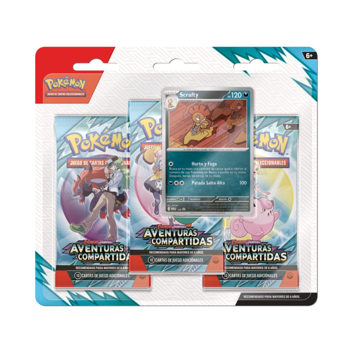 Pokémon TCG - Blister 3 Booster Packs Español - Aventuras Compartidas3