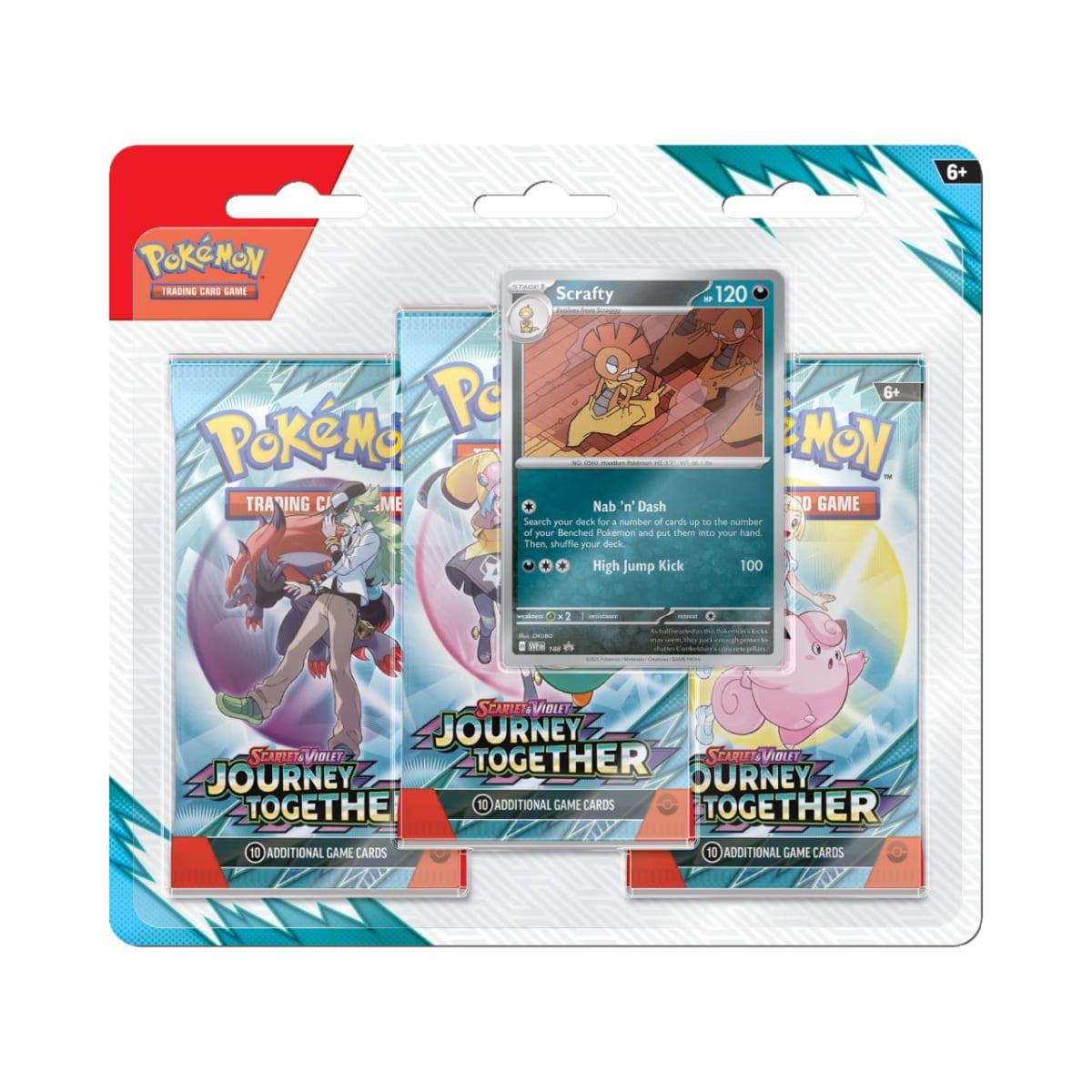 Pokémon TCG - Blister 3 Booster Packs Inglés - Journey Together3