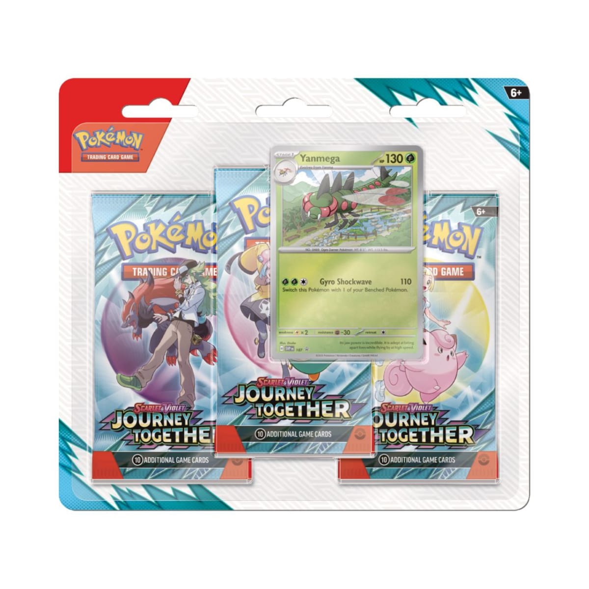 Pokémon TCG - Blister 3 Booster Packs Inglés - Journey Together2