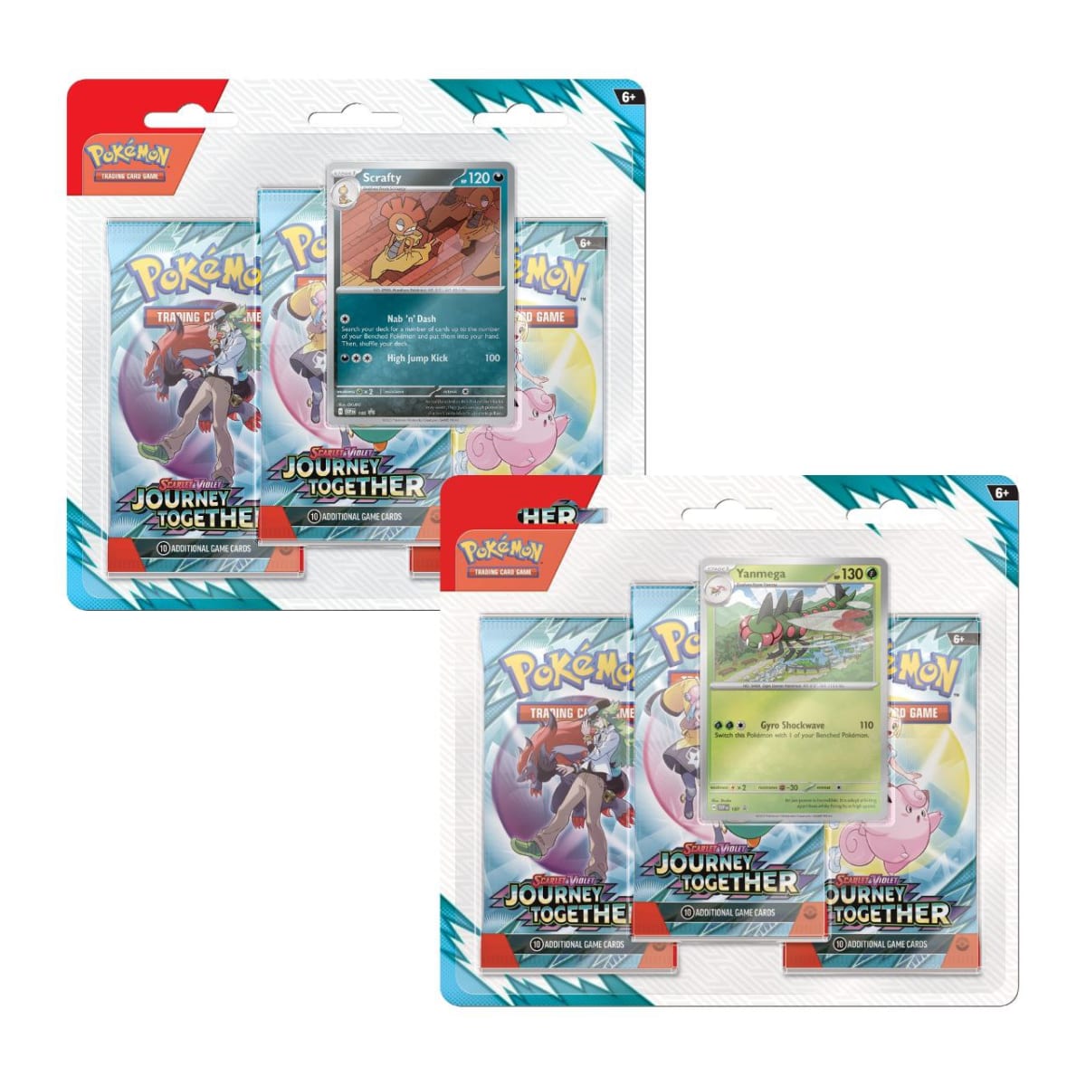 Pokémon TCG - Blister 3 Booster Packs Inglés - Journey Together1