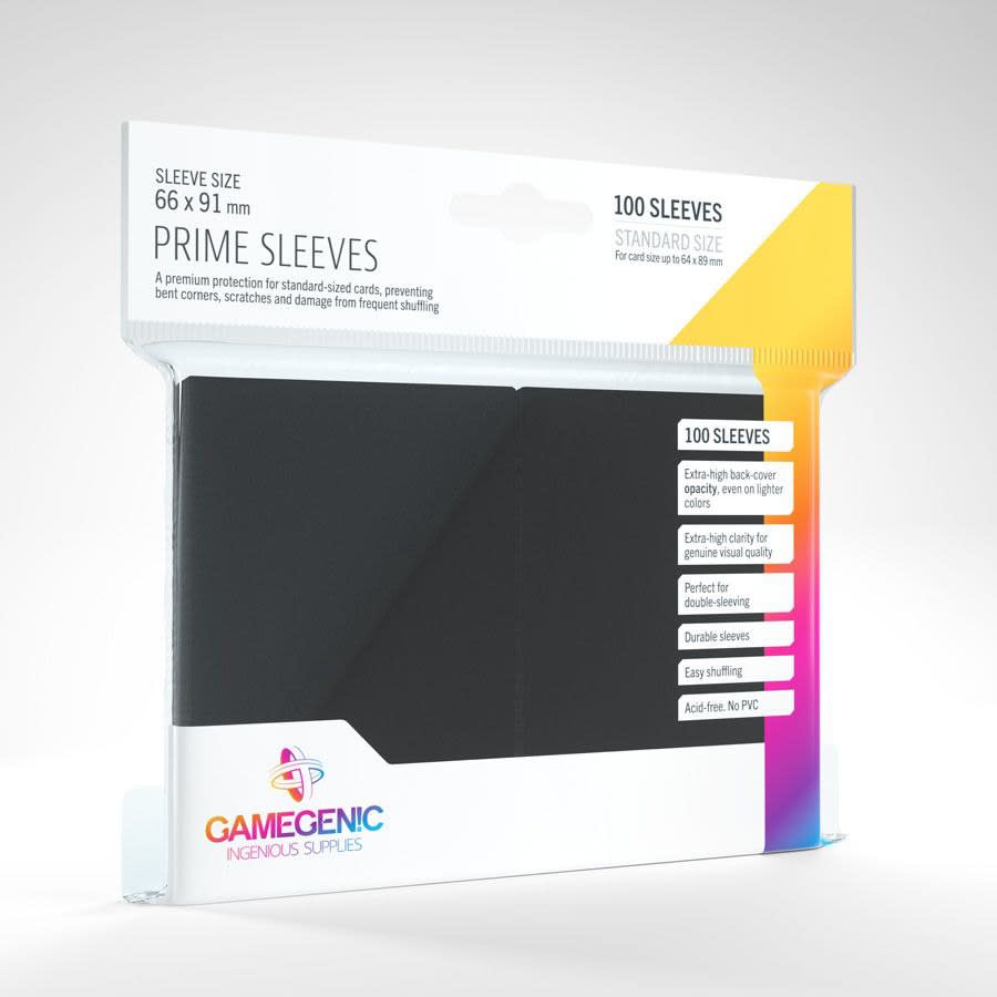 Protectores Standard Prime Sleeves Gamegenic - Negro1
