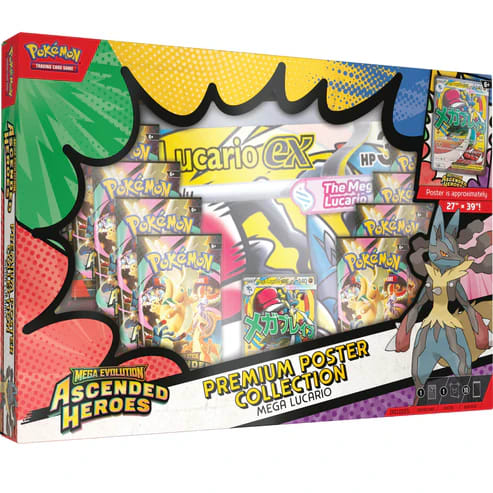 [PREVENTA] Pokémon TCG: Megaevolution - Ascended Heroes Premium Poster Collection - Mega Lucario (ENG)1