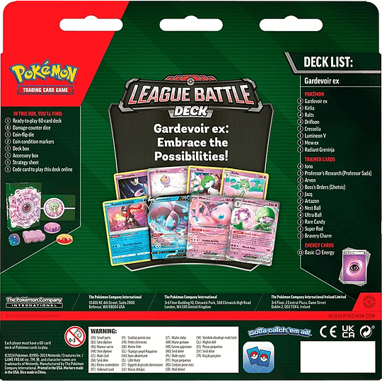 Pokémon TCG: Baraja League Battle Deck Gardevoir EX2
