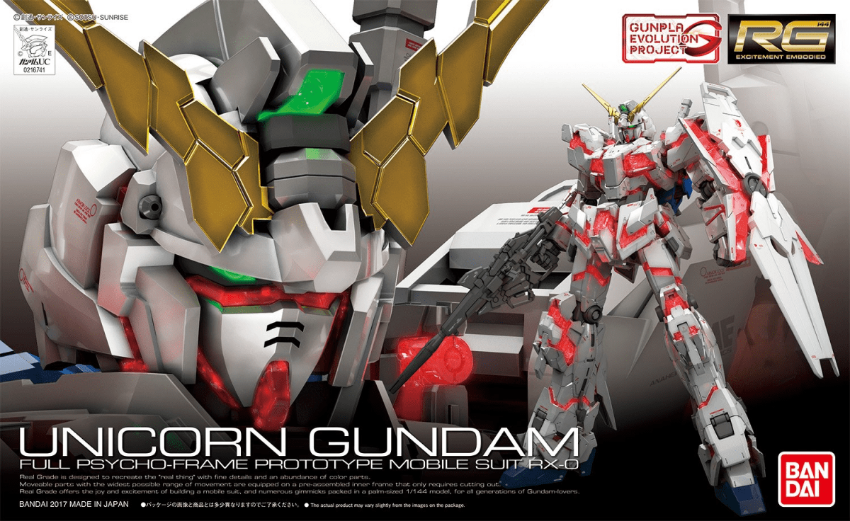 Model Kit - RG 1/144 Unicorn Gundam3