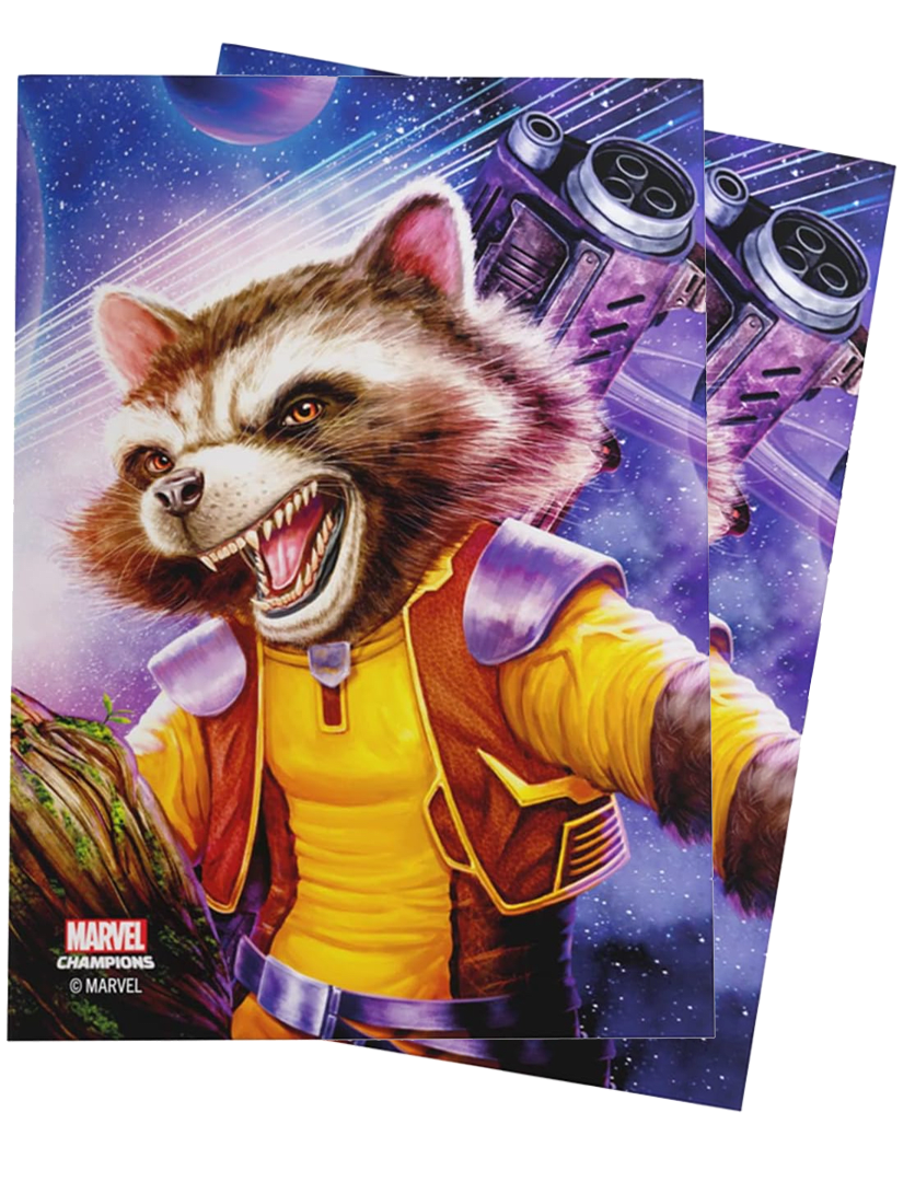 Gamegenic Marvel Champion Sleeves - Rocket1