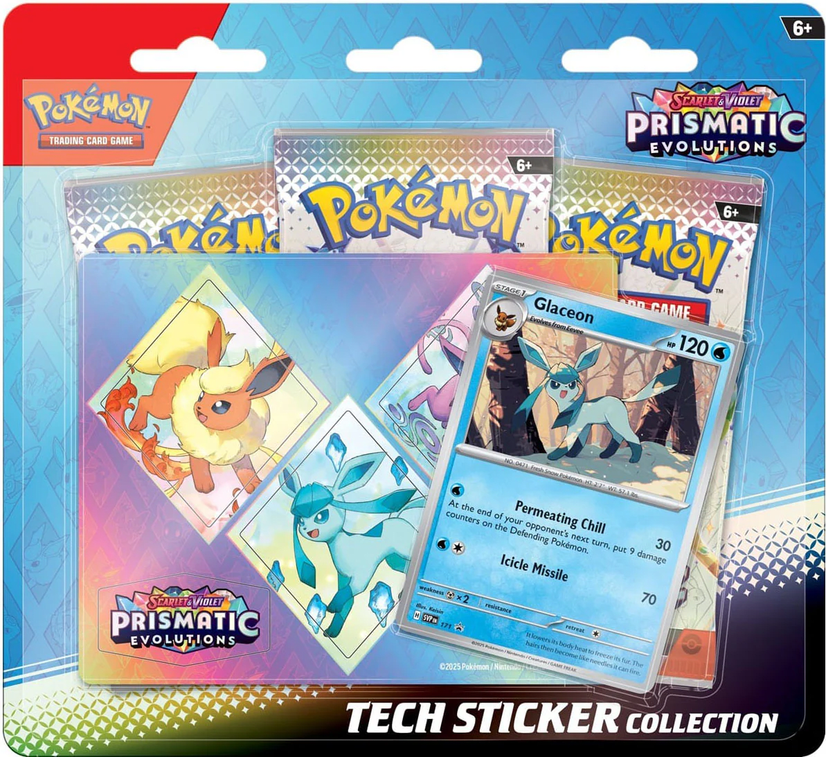 PREVENTA Pokémon TCG - Prismatic Evolutions Tech Sticker Box (Inglés)2