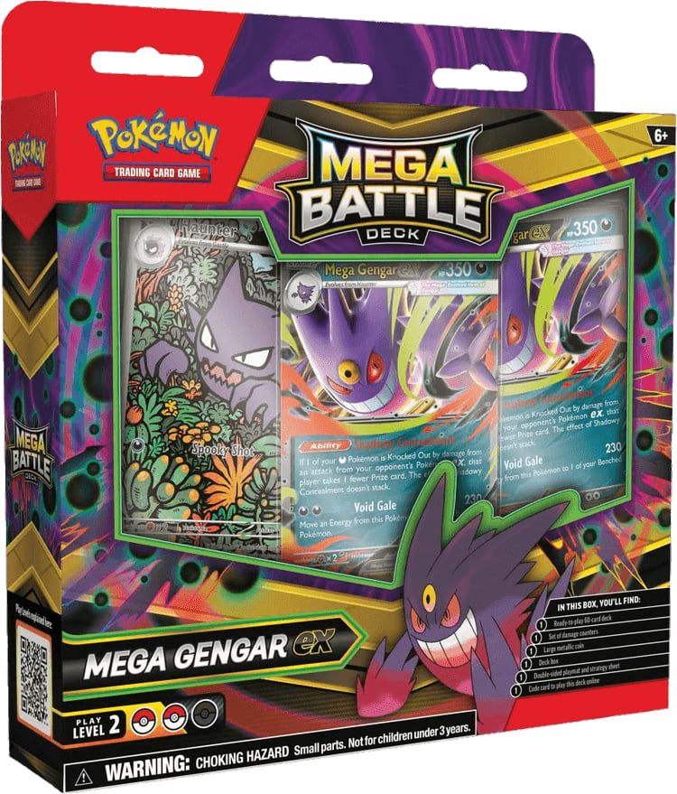 Pokemon TCG: Mega Battle Deck - Mega Gengar ex (ESP)1
