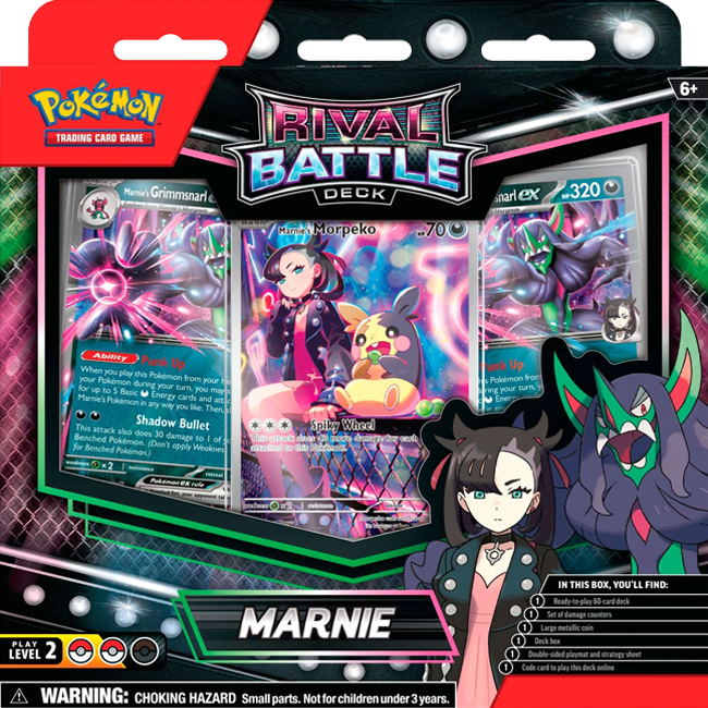Pokemón TCG - Baraja Combate de Rivales Marnie1