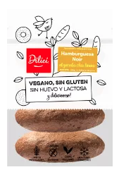 Pan Hamburguesa Noir S/Gluten Dilici Pan Hamburguesa Noir S/Gluten Dilici