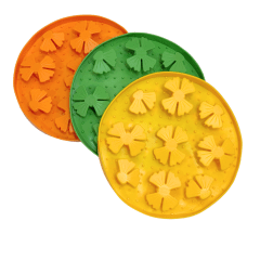 LICK MAT CIRCULAR CON FLORES