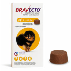 BRAVECTO DE PERRO 2-4.5kg (AMARILLO)