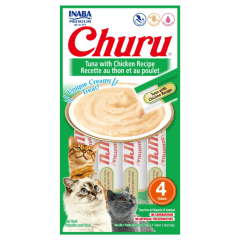 CHURU DE TUNA/CHICKEN X 4 TUBITOS