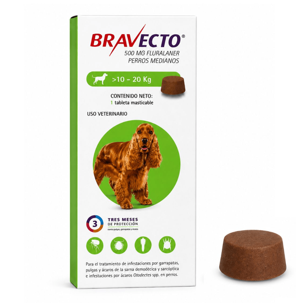 BRAVECTO DE PERRO 10-20kg (VERDE)1