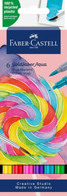 Marcador Dual Goldfaber Aqua X6 Color Candy Shop