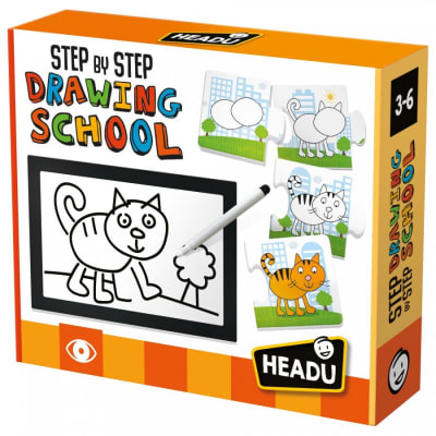 10 Puzles Progresivos, Step By Step Drawing School, Dibujo Paso A Paso