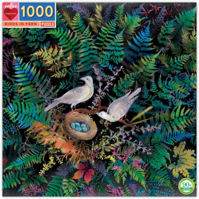 Puzzle 1000 Piezas Aves Entre Helechos