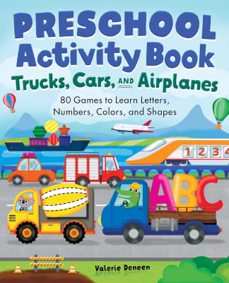 Preschool Activity Book Trucks, Cars, And Airplanes, Tapa Blanda