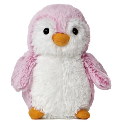 Pompom Pingüino Rosado, 15 Cms