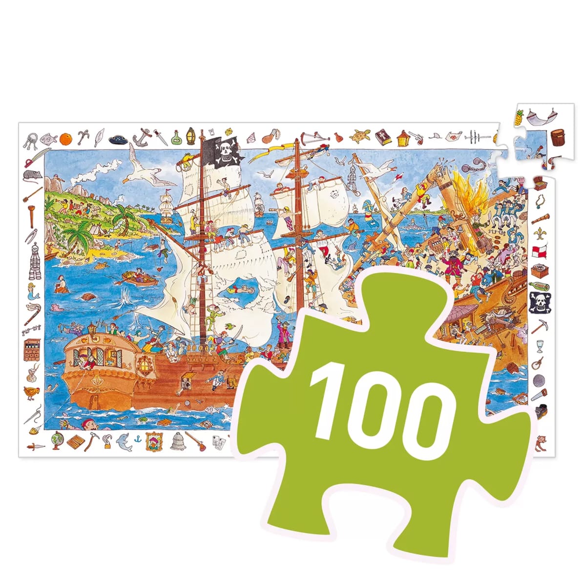 Puzzle De Observación 100 Piezas Piratas1