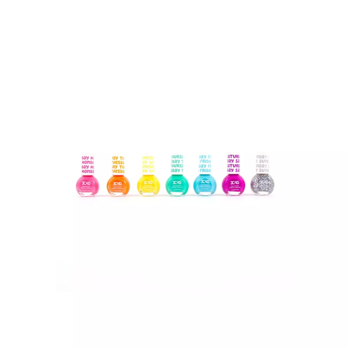 Make It Real Rainbow Bright Nail Polish Days Of The Week (7 Pack), 100072