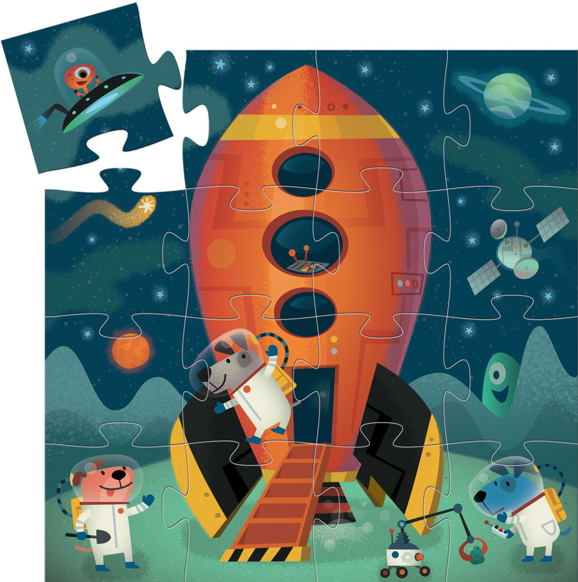 Puzzle 16 Piezas Nave Espacial1