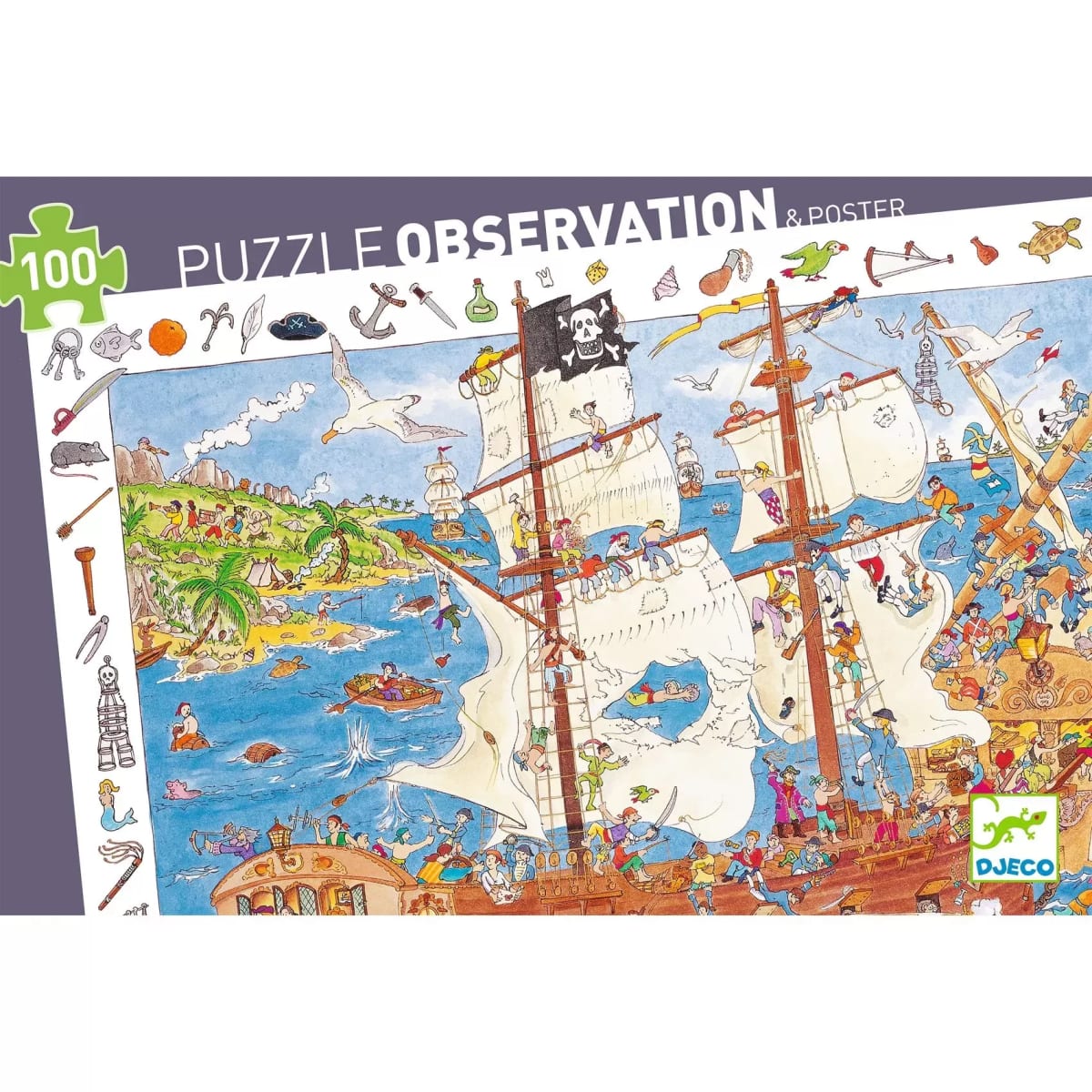 Puzzle De Observación 100 Piezas Piratas2
