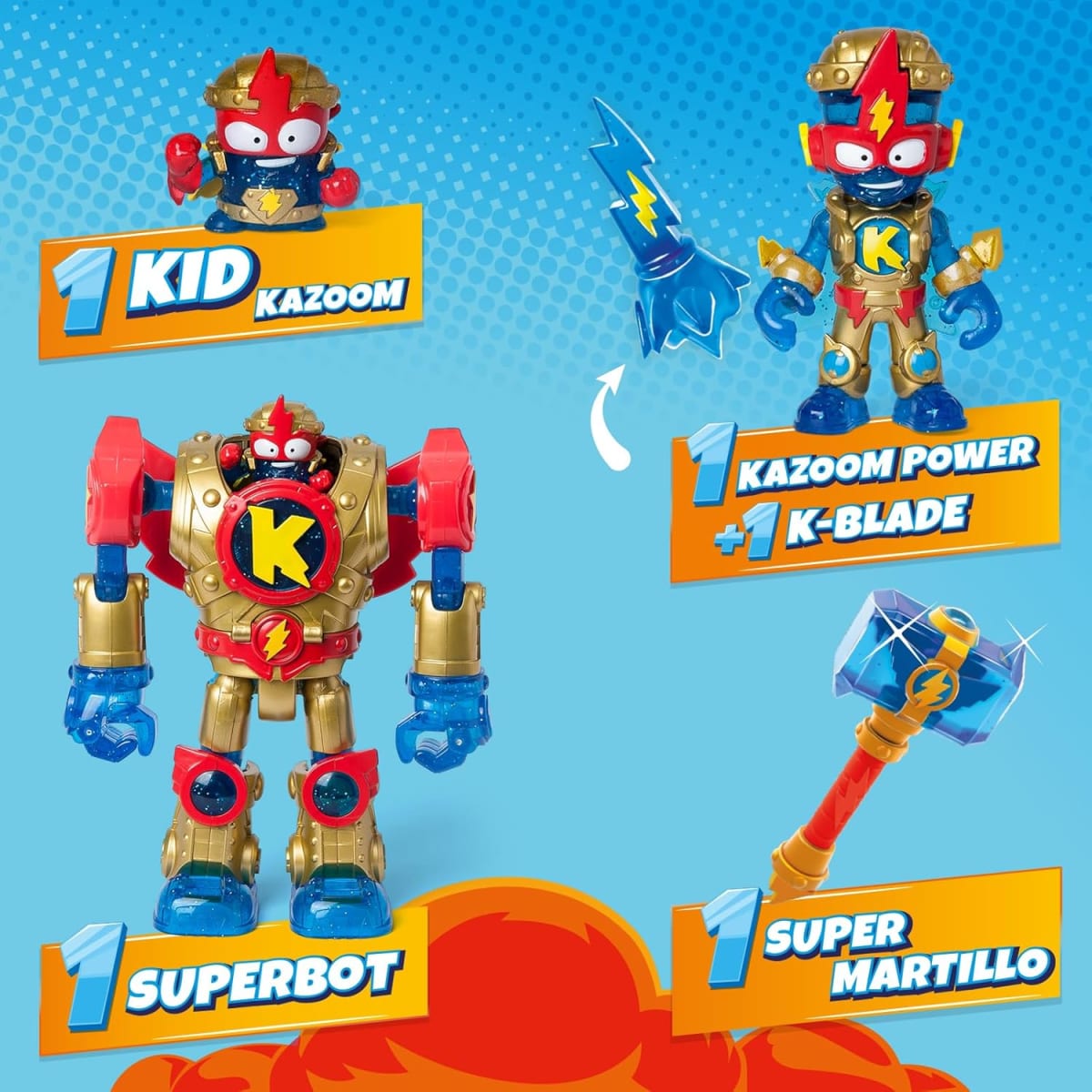 Superzings Superbot Golden Armor Kazoom Kid4