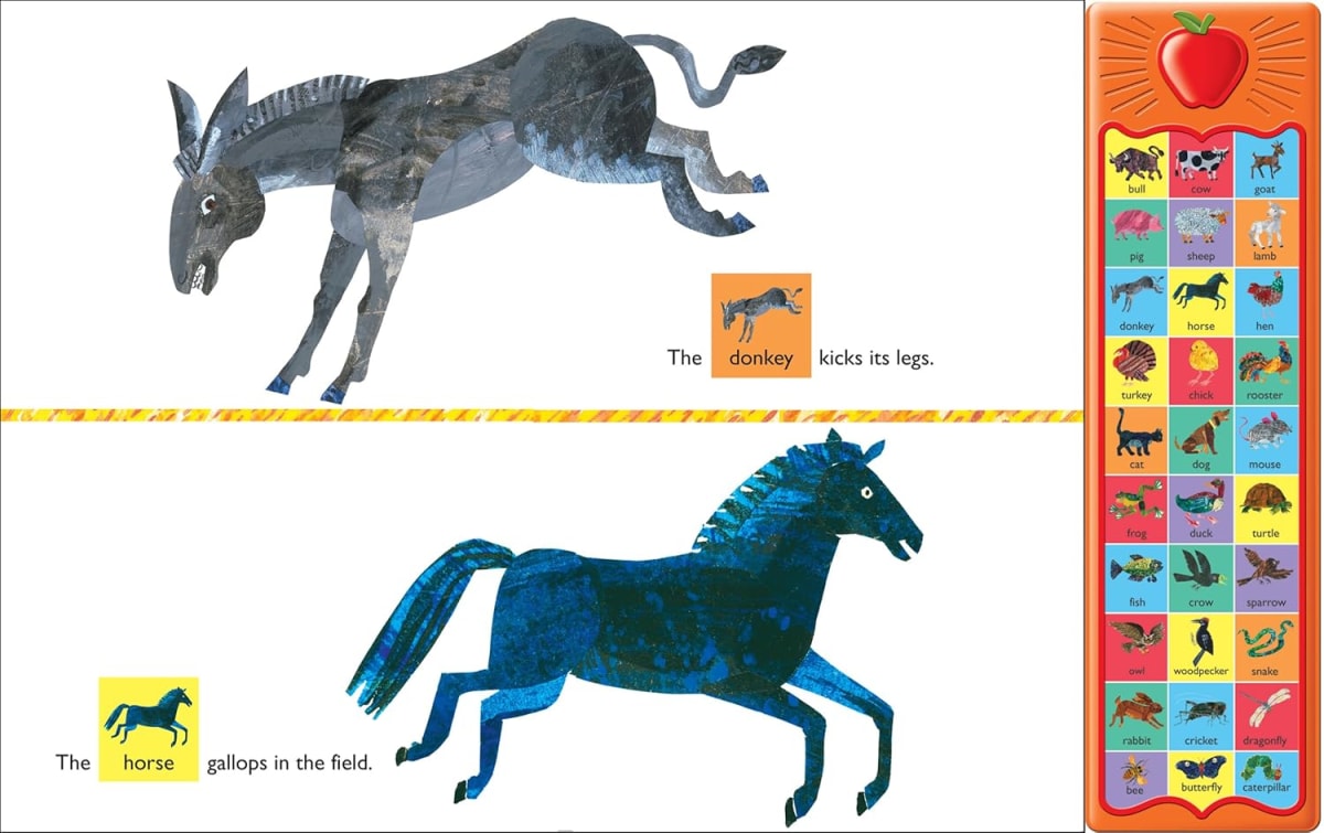 World Of Eric Carle, Around The Farm 30-Button Animal Libro Con Sonidos5