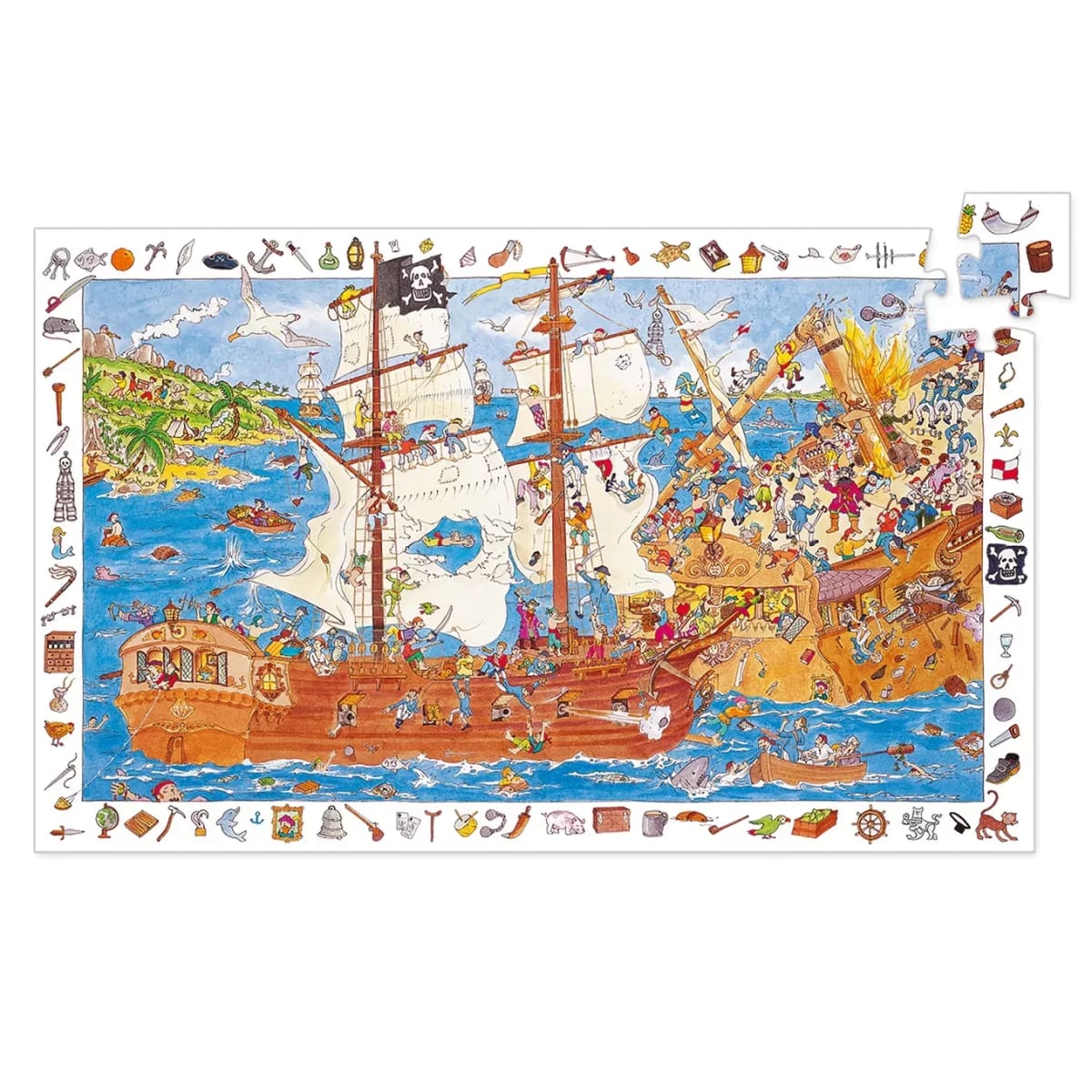 Puzzle De Observación 100 Piezas Piratas6