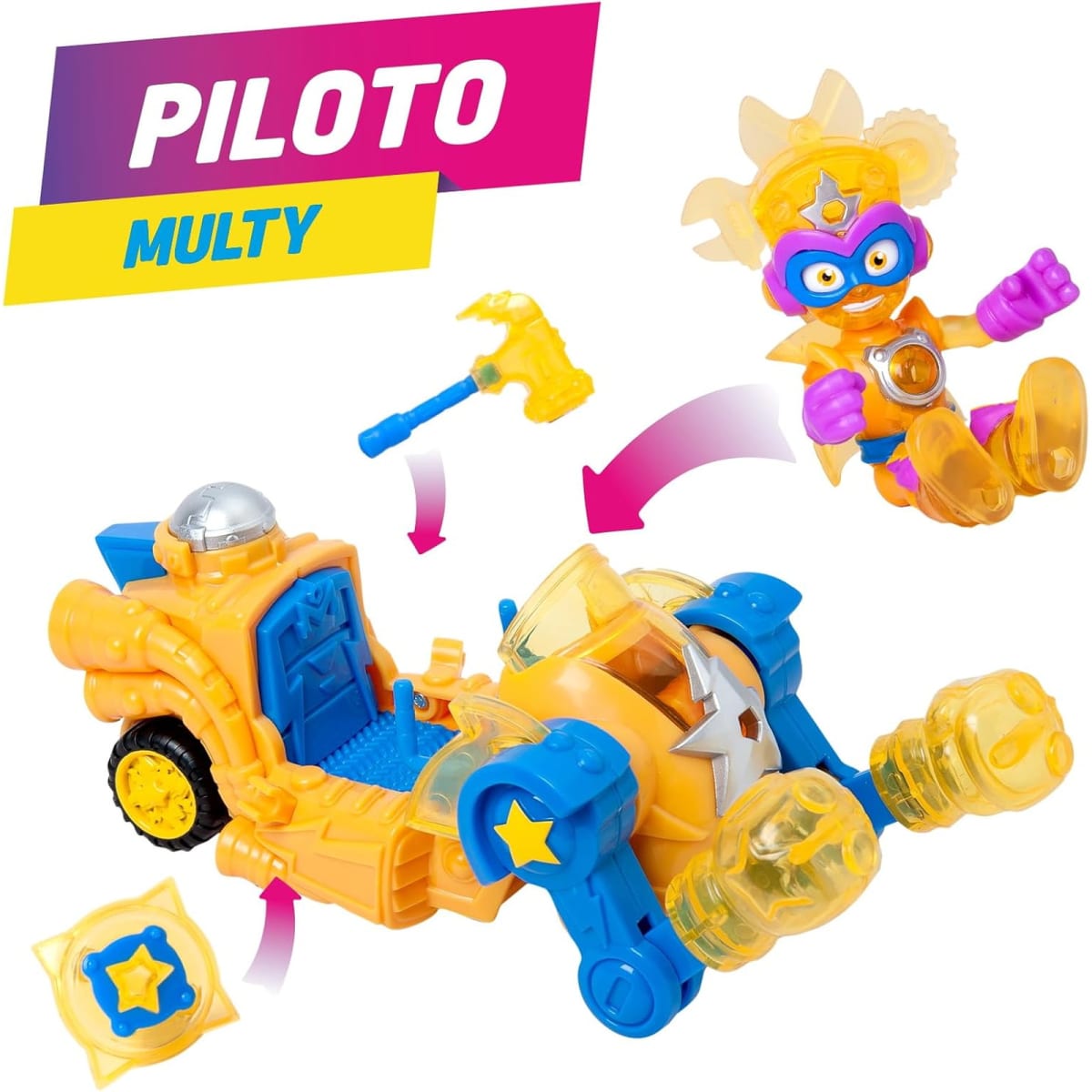 Superzings Vehiculo De Combate Kid Multi Kazoom Power3