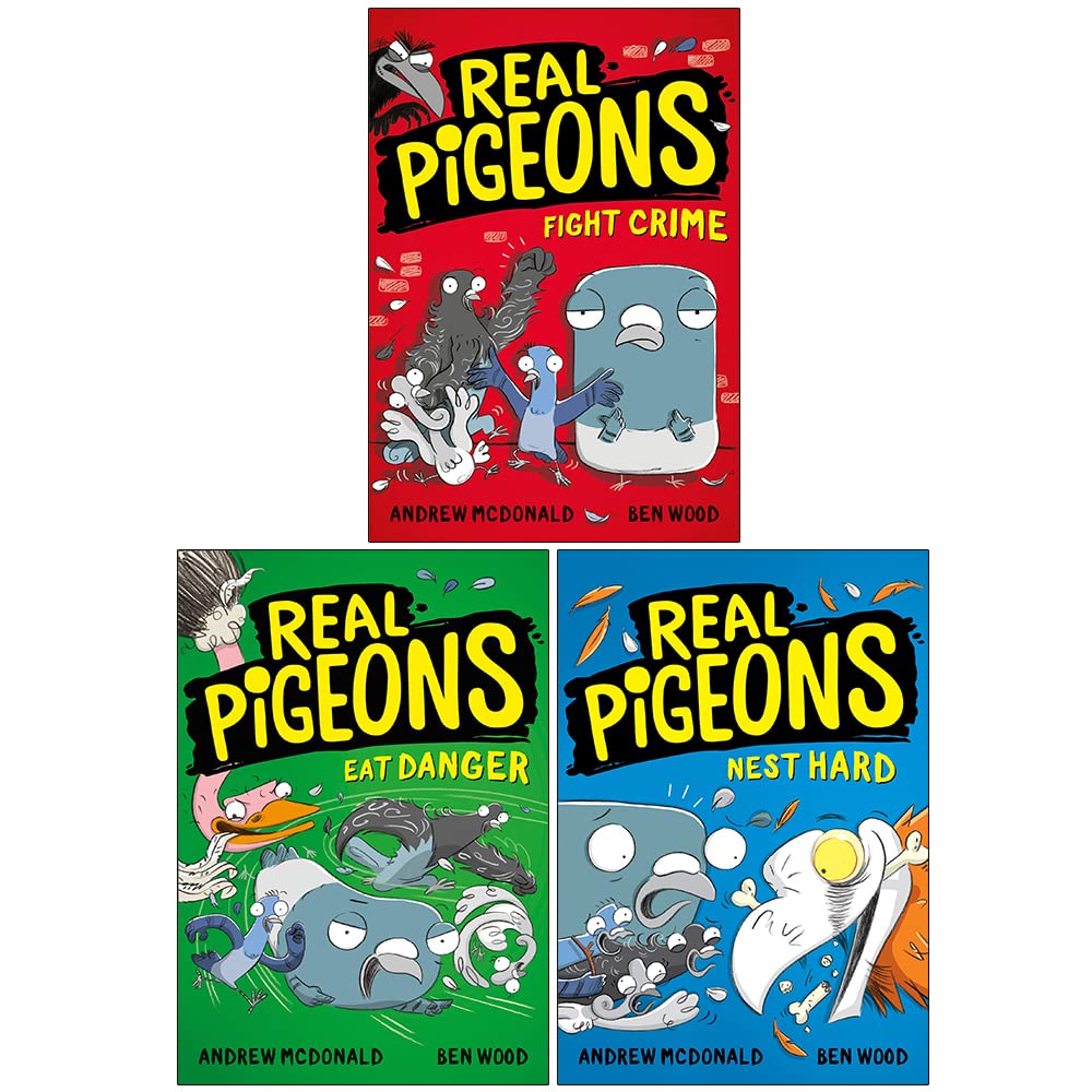Real Pigeons Series 3 Books Collection, Tapa Blanda1