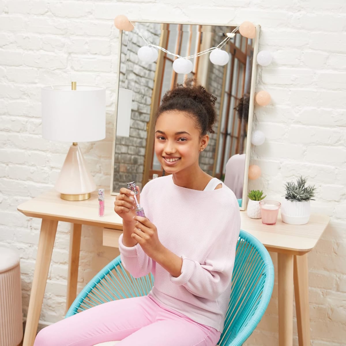 Make It Real 3C4G Graffiti 2Pk Ligth Up Lip Gloss, 100504