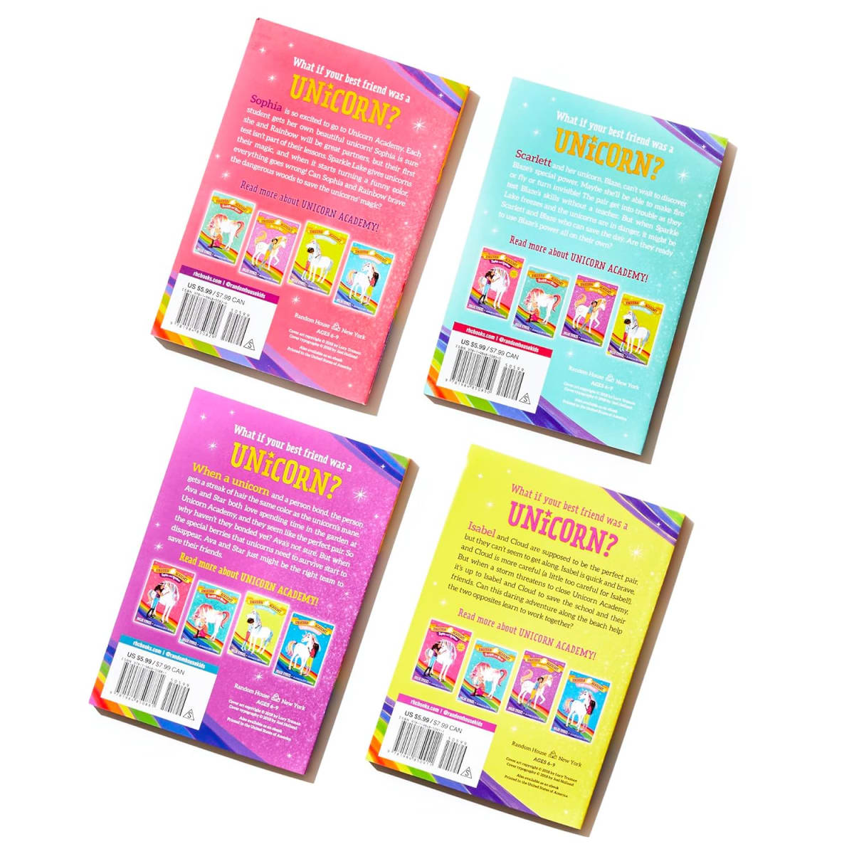 Unicorn Academy: Rainbow Of Adventure Boxed Set (Books 1-4), Tapa Blanda3