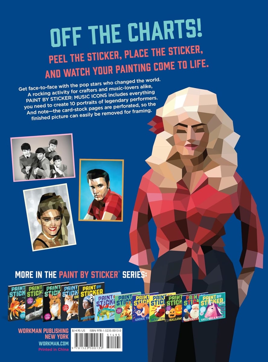 Workman Paint By Stickers / Pinta Con Stickers, Iconos De La Musica9