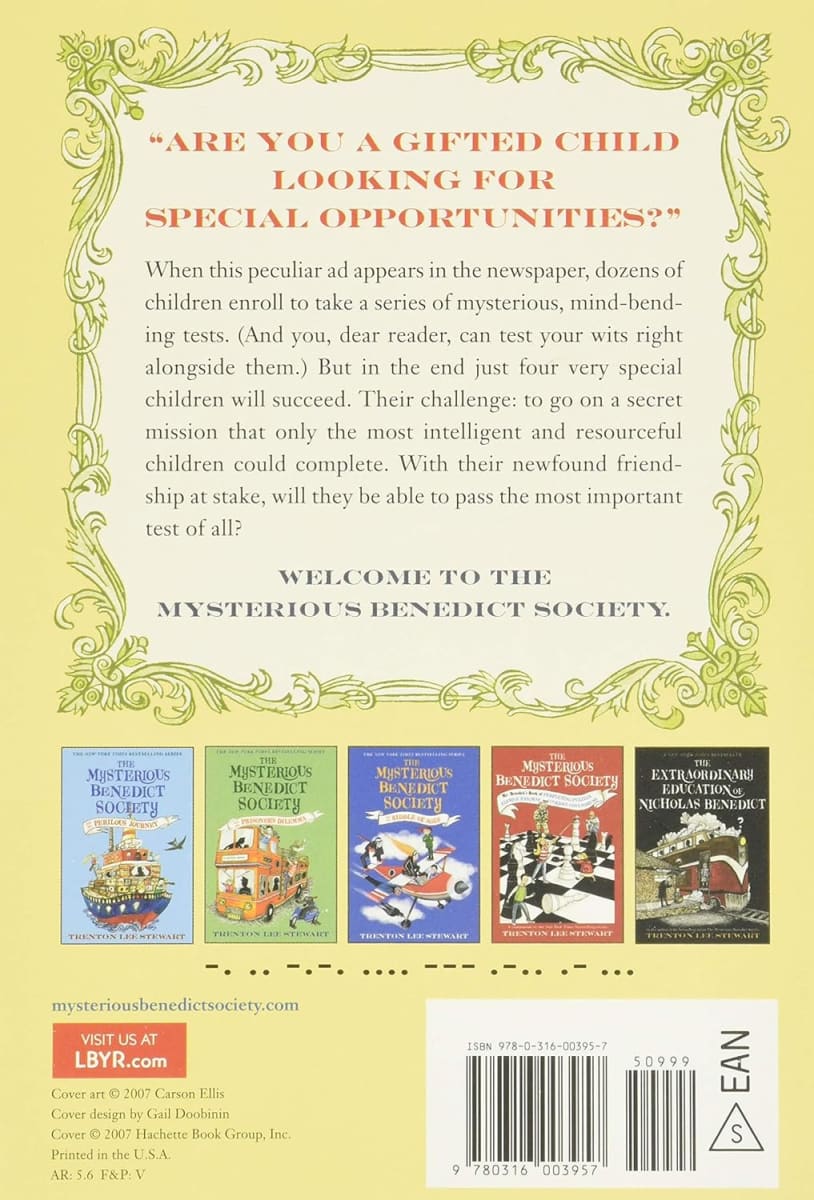 The Mysterious Benedict Society Paperback Boxed Set, Tapa Blanda1