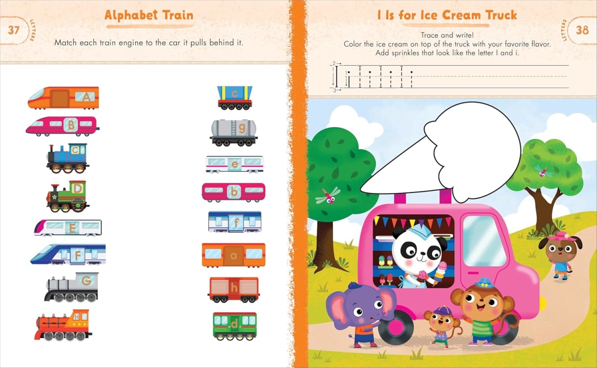 Preschool Activity Book Trucks, Cars, And Airplanes, Tapa Blanda7