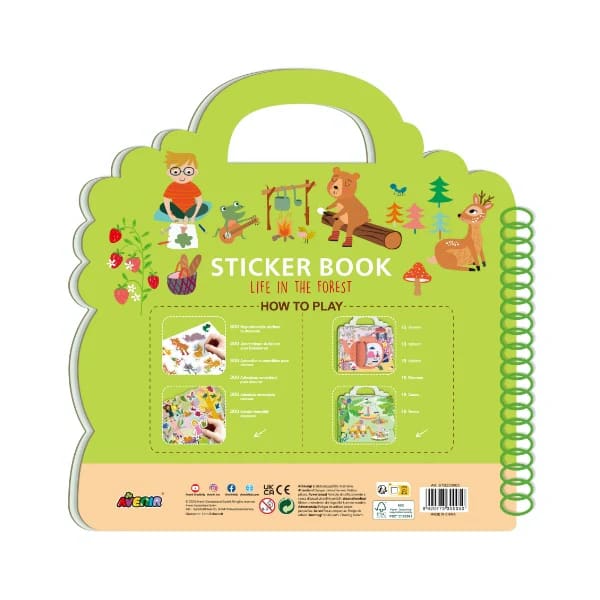 Avenir Libro De Stickers Vida En El Bosque2