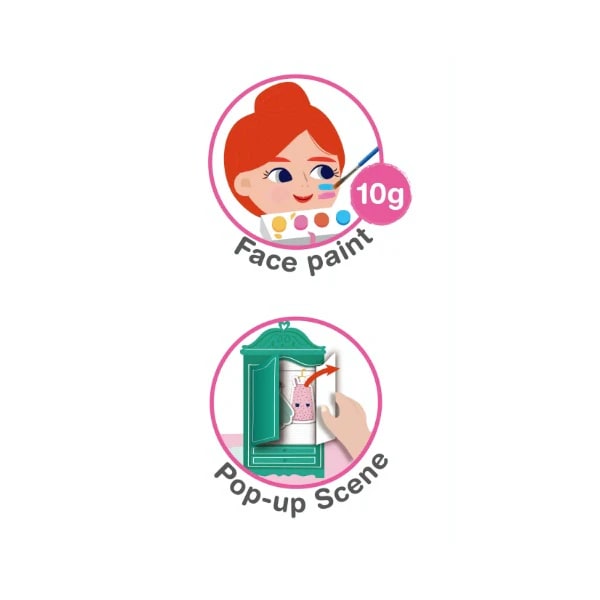 Avenir Libro De Stickers Y Pintura Facial Vestirse1