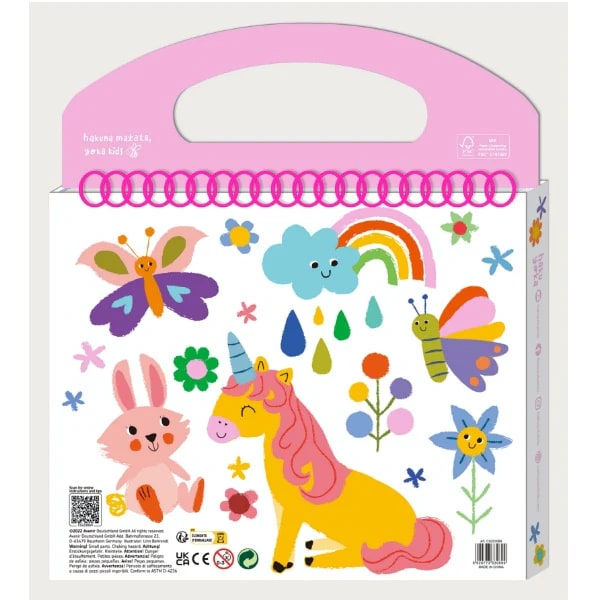 Avenir Libro Para Colorear Con Crayones Unicornios2