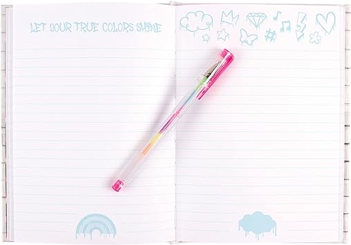 3C4G Graffiti Light Up Journal With Rainbow Ink Pen1