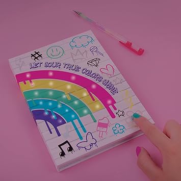 3C4G Graffiti Light Up Journal With Rainbow Ink Pen2