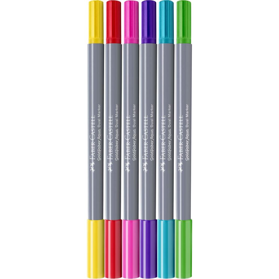 Marcador Dual Goldfaber Aqua X6 Color Candy Shop1
