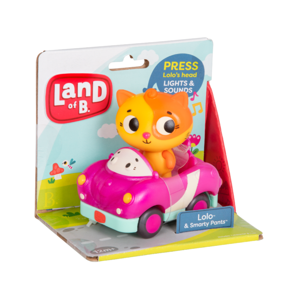 Lanza Gato Lolo Y Coche Smarty Pants1