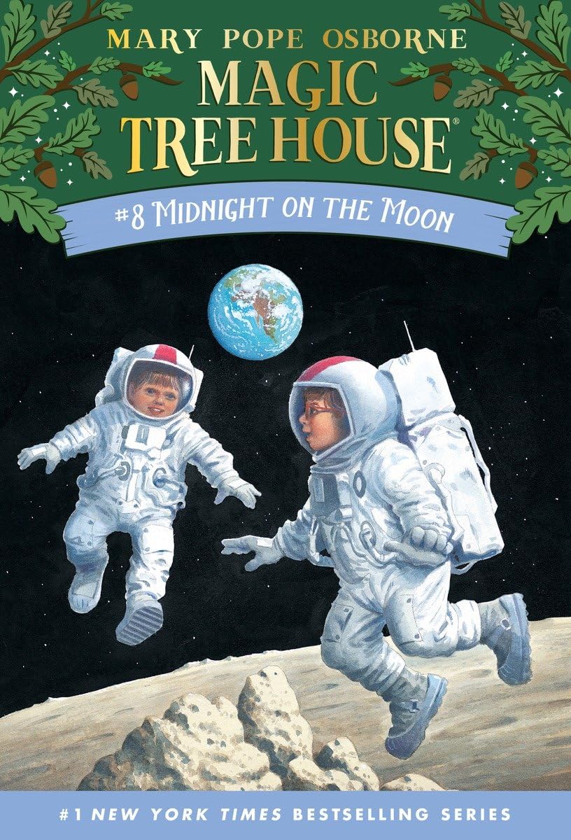 Magic Tree House # 08 Midnight On The Moon, Tapa Blanda1