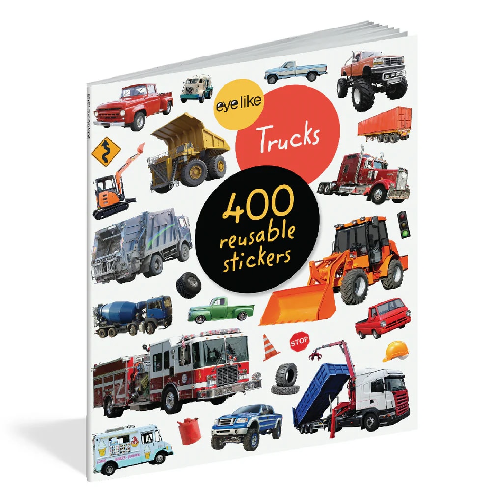 Eyelike Stickers: Stickers Reutilizables, Camiones1
